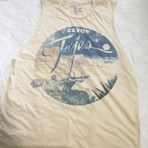 Free people ZZ Top muscle tee tank